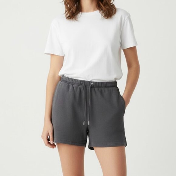 H&M Washed Charcoal Gray Women's Sweatshorts Size M - Picture 1 of 9